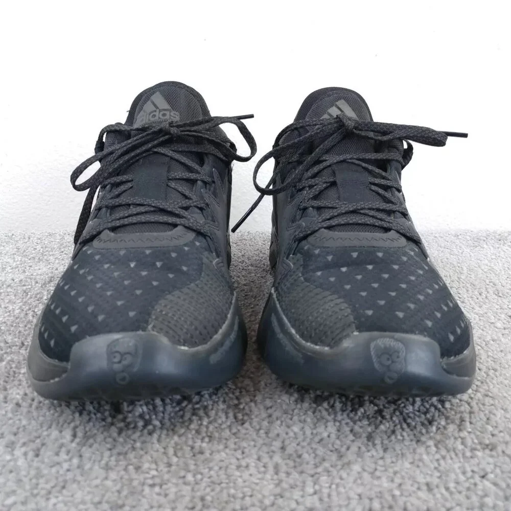 Adidas D.O.N. Issue #2 Pharrell Williams Mens 12 Shoes Lace Up Triple Black